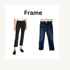 Frame Le Bardot straight jeans in Kip’s bay blue - size 25